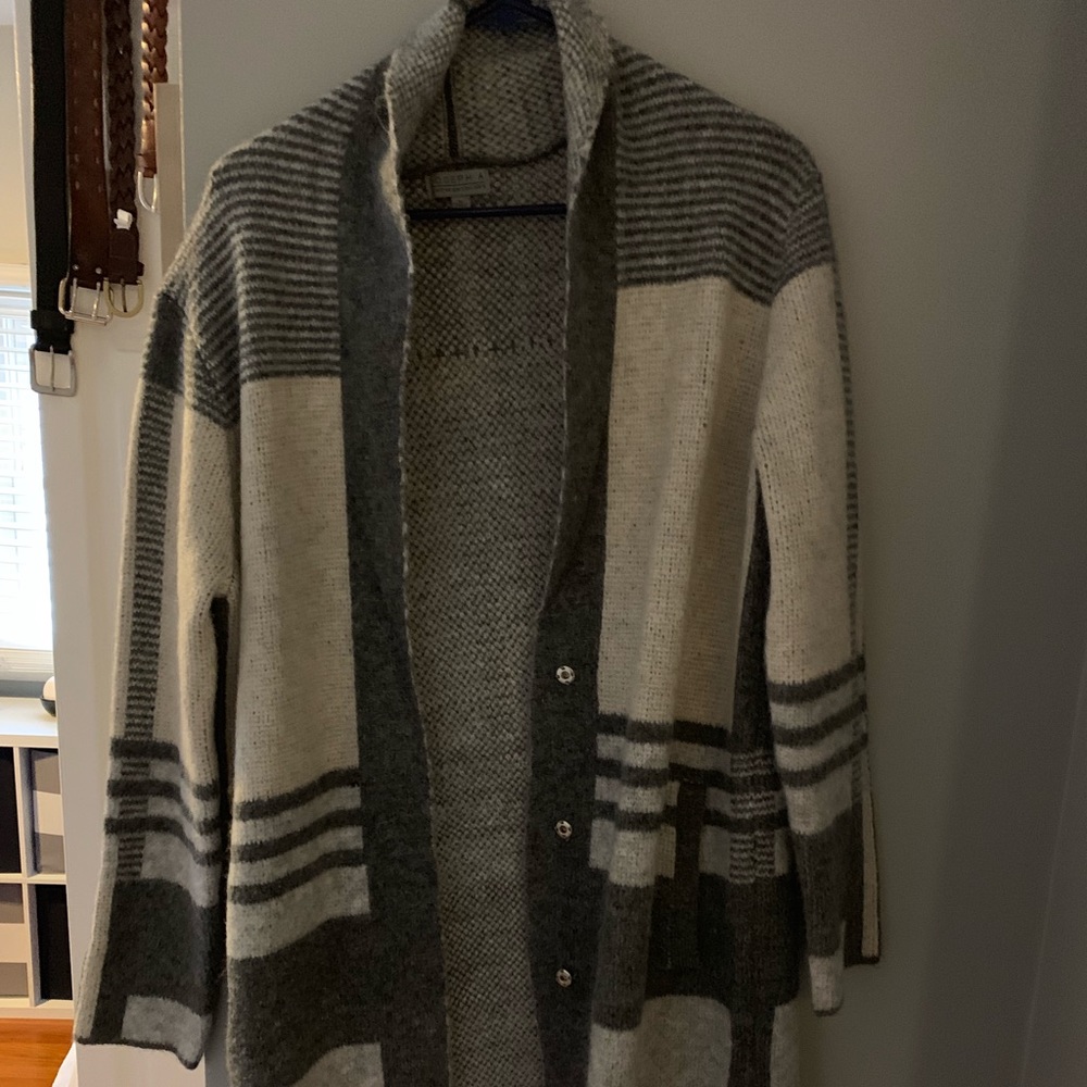 Knee length cardigan
